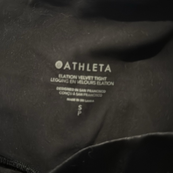Athleta Elation Velvet Tights - Picture 3 of 3